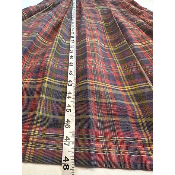 Vintage Laura Ashley Size 6 Plaid Tartan Double-Breasted Drop Waist Riding Dress - Picture 13 of 15